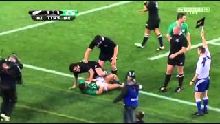 Cian Healy dump tackles Sonny Bill Williams SBW Ireland vs New Zealand June 2012 [upl. by Albrecht]