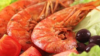 Red Giant Prawns in a Spicy Marinade Delicious [upl. by Suiradel]