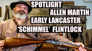 ALLEN MARTIN EARLY LANCASTER COUNTY SCHIMMEL FLINTLOCK c1750 [upl. by Wesla]