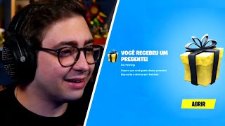 ALAN IGNOROU OS PRESENTES DO PATRI NO FORTNITE KKKK [upl. by Vogel]