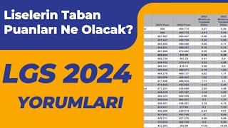 2024 LGS yorumları ve liselerin taban puanları ne olacak [upl. by Am318]