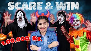 LAST TO SCREAM WINS 1 LAKH Rs CHALLENGE  Halloween Challenge  PARIS LIFESTYLE [upl. by Ortrud]