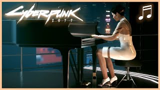 CYBERPUNK 2077 Hanako Playing Nocturne Op55N1  1 HOUR [upl. by Milson6]