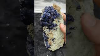 Lazurite top quality specimen crystals crystalminerals crystalshop trending [upl. by Noissap]