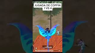 Jugada de COFFIN PUBG 1 VS 4 [upl. by Anilorac]