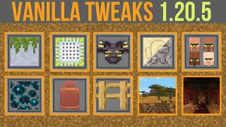 Minecraft 1205 Vanilla Tweaks  Golden Savanna Variated Villagers amp More [upl. by Sugna]