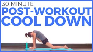 30 minute POST WORKOUT Yoga Cool Down  Sarah Beth Yoga [upl. by Ecnarual]