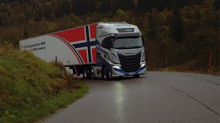 Ørjan Orra Transport i Bergen tester IVECO SWay Fuel Hero  Intervju med sjåføren Jon [upl. by Nylrebmik]