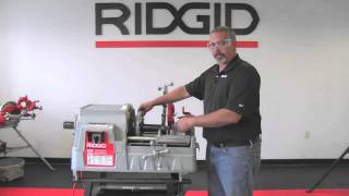 How To Use The RIDGID® 535M Threading Machine [upl. by Banquer]