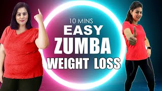 10 Mins Easy Weight Loss Zumba Dance Workout For Beginners At Home🔥Best Home Workout To Lose Weight [upl. by Acsirp]