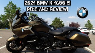 2021 BMW K 1600 B Motorcycle Ride and Review [upl. by Imak605]