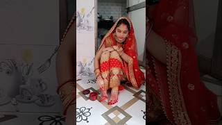 Karwa chauth ke liye special pair ka rang luckyradha karwachauth shorts [upl. by Anavoig]