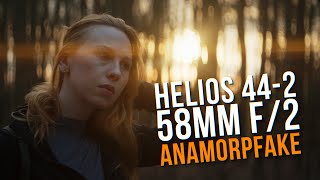 Helios 442 Anamorfake Mod  Cinemod Review vintagelens anamorphic helios44 [upl. by Adall739]