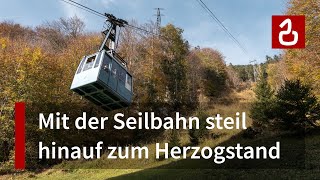 Seilbahn Walchensee  Herzogstand  Geschichtsträchtige HölzlPendelbahn in den bayerischen Alpen [upl. by Sivel]