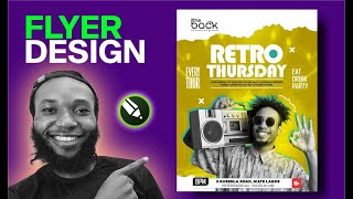 How to Design a Flyer  CorelDraw Tutorial 2024 [upl. by Atinele]