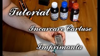 Tutorial incarcare cartuse imprimanta pas cu pas de acasa [upl. by Enilorac34]