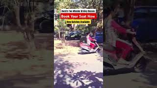 scooty kaise chalaye scooty sikhe 10dinme scooty training classesdrivinglessonsscootydrivingviral [upl. by Agbogla]