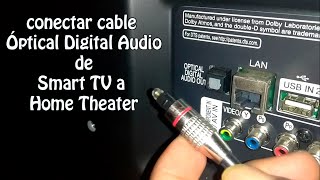 Cómo Conectar y desconectar Cable Óptico Digital Audio [upl. by Seroled]