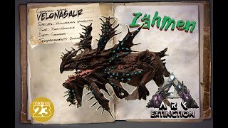 ARK Extinction GUIDEDeutsch  Velonasaur zähmen amp Tipps  DLC Taming [upl. by Suoiluj145]