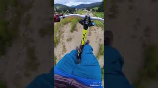 The biggest jumps at the bike park mtb mtbbikes mountainbikepark [upl. by Harlamert119]