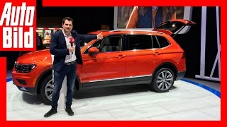 VW Tiguan Allspace  Tiguan wird noch größer Detroit 2017 ReviewDetails [upl. by Rahab284]