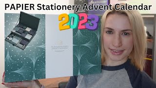 Papier Stationery Advent Calendar 2023 [upl. by Ayahsal796]