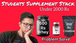 Students Supplement Stack Under 2000 Rs  Core Fit Lab [upl. by Julis]