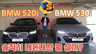 BMW 520i VS 530i M SPORT 솔직히 영업사원 내돈내산 이라면 어떤 걸 살까 드디어 가성비 종결 냈습니다 bmw 5series [upl. by Ycnalc]