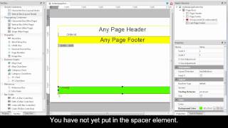 Add a last page footer to a report [upl. by Ad]