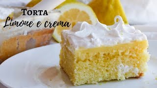 TORTA CREMA LIMONE e MERINGA Sofficissima e facile RICETTE DI GABRI Kitchen Brasita [upl. by Vinson]