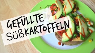 Gefüllte Süßkartoffeln  Frisch und gesund [upl. by Aihseya]