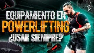 🏋️ Equipamiento o Material de Powerlifting ¿Cúando usar ➜ Rodilleras Muñequeras Cinturón y Straps [upl. by Hi]