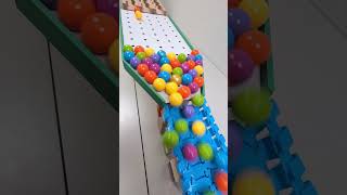 marble Run Race ASMR 113 Wooden Wave Course Colorful Marbles marblerun marblerunrace asmr [upl. by Syramad]