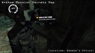 Batman Arkham Asylum  Riddlers Secrets Maps [upl. by Nelaf]