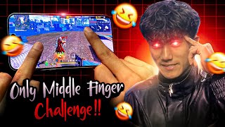 ONLY MIDDLE FINGER CHALLENGE💀 HANDCAM⚡️ [upl. by Ilegna476]