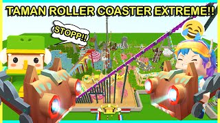 HAHA ENCES GAK KUAT NAIK ROLLER COASTER EXTREME DI MINI WORLD [upl. by Wawro]