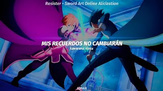 Sword Art Online Alicization Opening 2 Full  Resister  Asca  AMV sub español [upl. by Menedez]