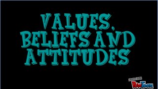 Values Beliefs and Attitudes Definitions [upl. by Navak]