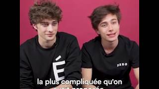 Inside Skam France avec Axel Auriant et Maxence DanetFauvel aka Lucas et Elliot eng subs [upl. by Janessa]