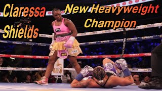 Claressa Shields KOs opponent at HEAVYWEIGHT [upl. by Nnav]