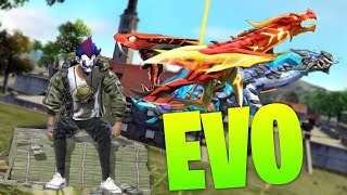 EVO GUNS ONLY CHALLENGE ON FREE FIRE  RJ ROCK [upl. by Kira660]