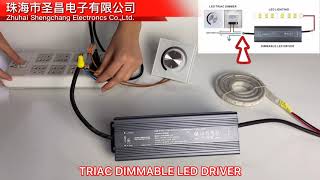 How to connect triac dimmable led driver [upl. by Auj]