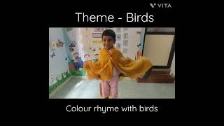 Colour rhyme  birds theme  Modernkids  Pallavaram [upl. by Alric]