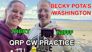 Becky POTA Activation with QRP and CW  Seattle Washington [upl. by Alaric]