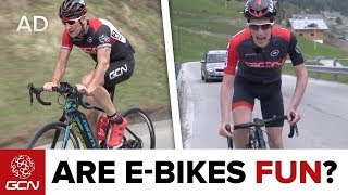 Are EBikes Fun Road Bike Vs Road EBike [upl. by Gilberte]