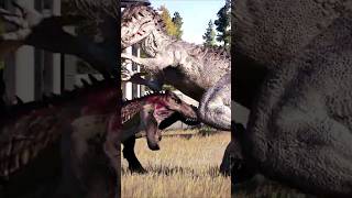 🦖TARBOSAURUS vs INDOMINUS REX in JURASSIC WORLD dinosaurs jurassicworld jurassicpark dino jwe2 [upl. by Hazrit]