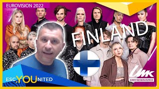 REACTION  Finland Uuden Musiikin Kilpailu UMK 2022  All 7 songs Finland Eurovision 2022 [upl. by Yanat]