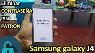 ⚠️ Samsung Galaxy J4 2018 ELIMINAR ContraseñaPatron o Pin 🔓 [upl. by Klatt971]