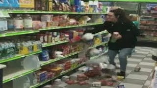 Woman goes on rampage at New Jersey store [upl. by Wain]