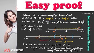 Proof of BolzanoWeierstrass theorem for sets  Real analysis  BolzanoWeierstrass Theorem proof [upl. by Charyl710]